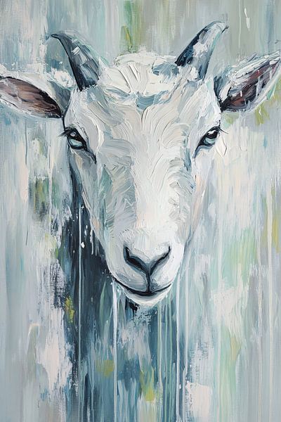 Portrait de chèvre dans un style expressif par Imperial Art House