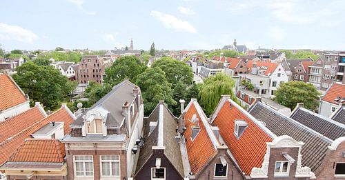 Panoramablick auf die Skyline von Amsterdam