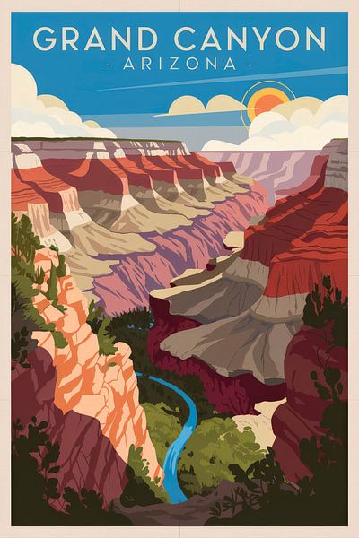 Grand Canyon, Arizona by Poster Art Shop