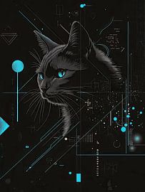 Kat met blauwe ogen van TOAN TRAN