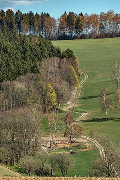 Landschap in het Erzgebergte van Johnny Flash