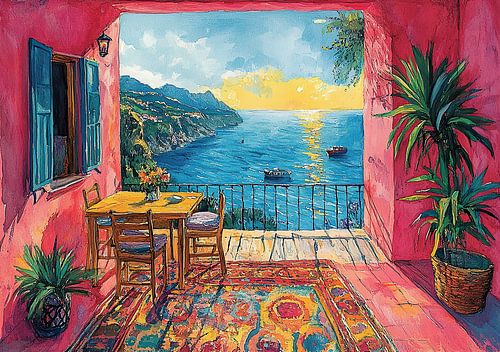 Matisse geïnspireerde zee Fauvisme zeezicht Middellandse Zee