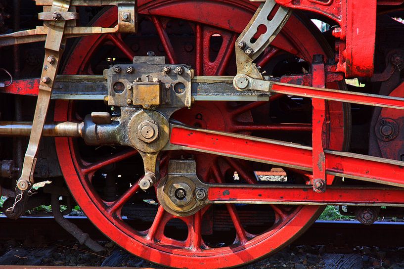 stoomlocomotiefwiel van Edgar Schermaul