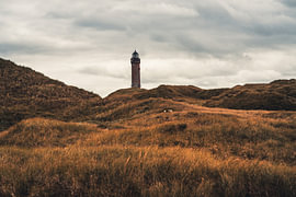 Leuchtturm in den Dünen von Norderney von Catrin Grabowski