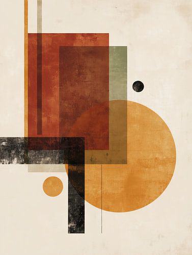 Vintage Rhythm – Mid-Century abstracte vormen van Imaginative