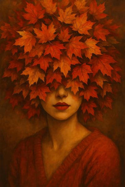 Autumn woman by Marion Tenbergen