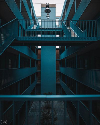 wanneer je wordt tegen gehouden door de railing