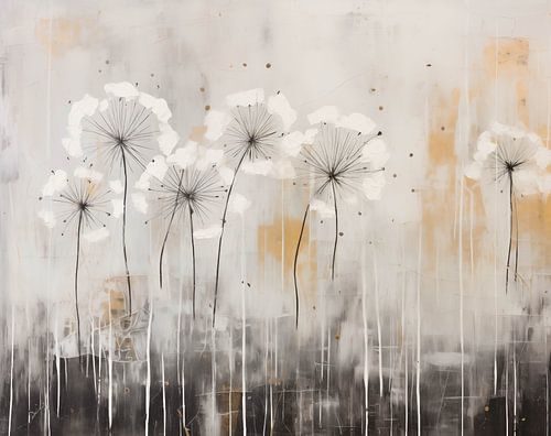 Blumenpracht vor dem Hintergrund der städtischen Zeit