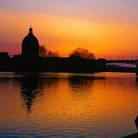 Sonnenuntergang an der Garonne, Toulouse von Hilke Maunder