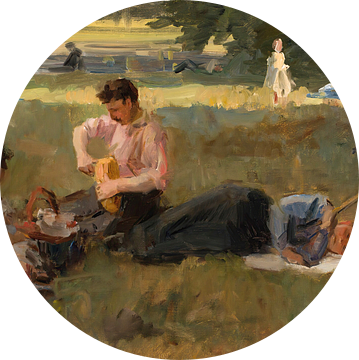 Picknick in het Bois de Boulogne, Parijs, Isaac Israëls