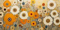 Bloemenveld in Jugendstil