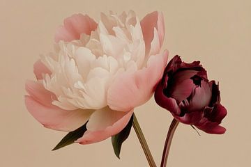 Des fleurs délicates aux couleurs douces sur Poster Art Shop