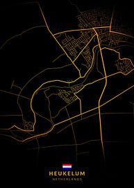 Heukelum Stadtplan von Kenda Maruyama
