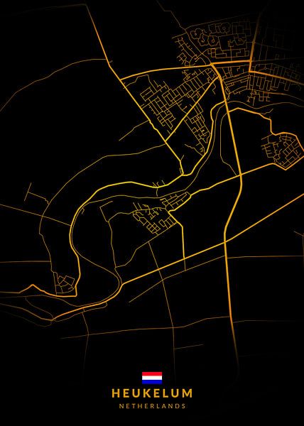 Heukelum City Map by Kenda Maruyama