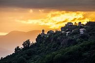 Zonsondergang Frankrijk Ardèche (landschap) van Hedy Harts Fotografie thumbnail