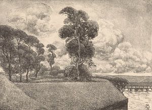 Simon Moulijn, Ansicht der Bastion Oud-Molen (hinter dem Arsenal), 1933