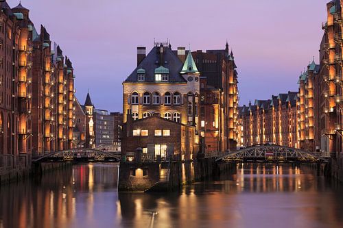 Fleetschlösschen, Speicherstadt, UNESCO werelderfgoed, Hamburg