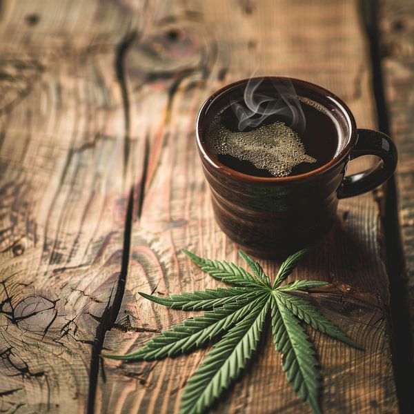 Kaffee &amp; Cannabis von Poster Art Shop