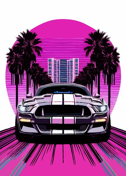 Mustang mauve par Rizal Azhari