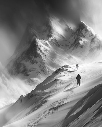 Besneeuwd Alpenlandschap