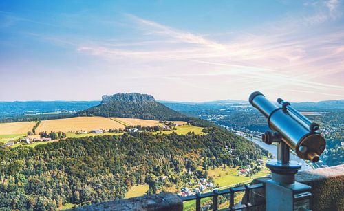 View from Königstein Fortress over the Elbe River