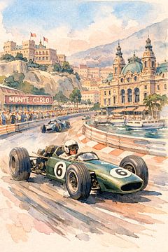 Vintage Monaco Grand Prix Race by irgian firmansyah