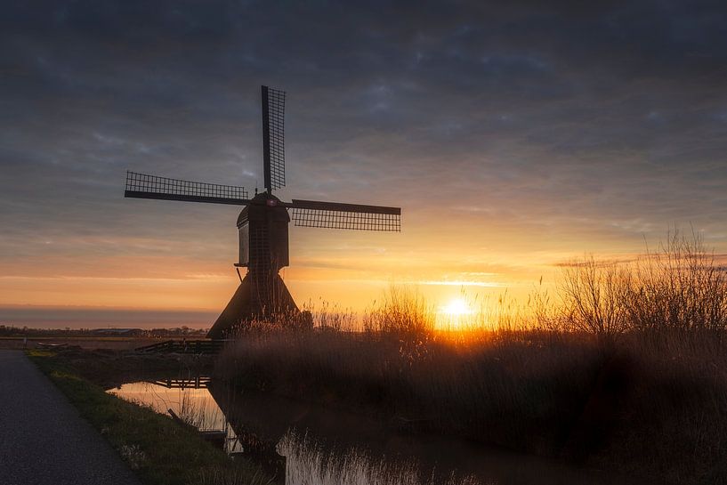 Sunrise Uitwijk mill by Zwoele Plaatjes