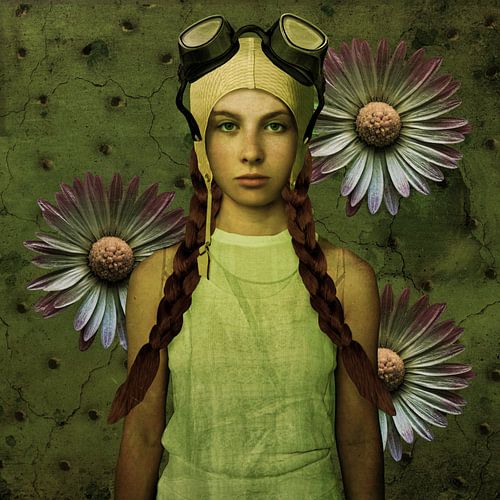 Pop-Art Beauty Badmuts  3 Madeliefjes