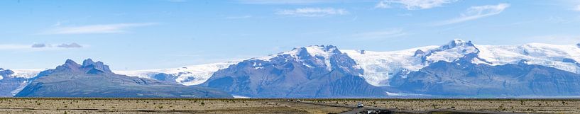 IJsland landschap met gletsjer Myrdalsjökull van Henk Alblas