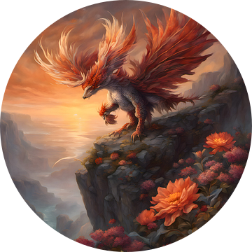 Magical Phoenix Dragon van Michiel de Ruiter