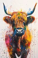Highland Harmony - Malerisches Rindfleisch in Farbe - Scottish Highlander