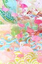 Flamingos collage by Green Nest thumbnail