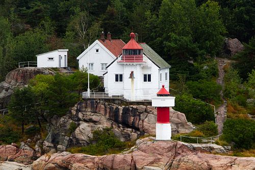 Lighthouse on the Norwegian Fjords