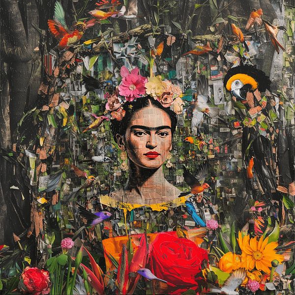 "Ode an Frida: Ichiwarashis Feier der Natur und des Luxus" von Exclusief Werk Aan de Muur