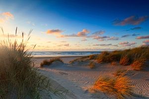 zonsondergang achter de Hollandse duinen van gaps photography