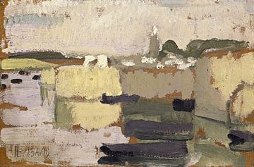 Roger de La Fresnaye - Dorp aan de oevers van het water (1910) van Peter Balan