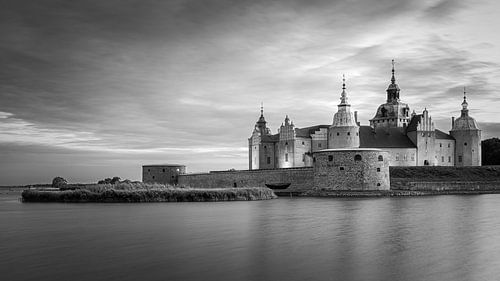 Kasteel van Kalmar in Zwart-Wit, Zweden