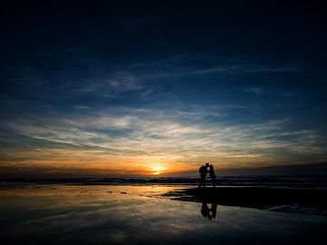 Lovers at sunset