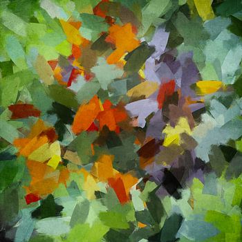 Culture mixte dans le jardin d'été