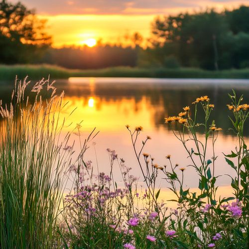Sonnenuntergang am See