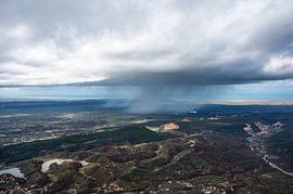 Rain in Albania's Kruja Mountains by Werner Lerooy