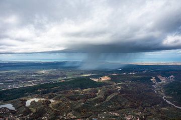 Rain in Albania's Kruja Mountains by Werner Lerooy