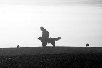 Silhouet van de Glastonbury Tor van aidan moran