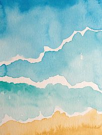 Waves by beangrphx Illustration and paintings