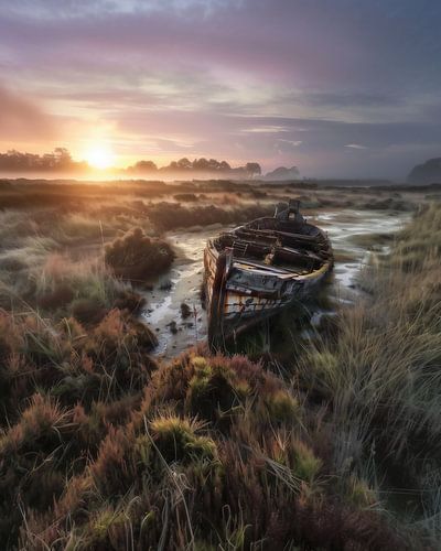 Boat, still water surface