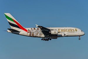 Airbus A380 d'Emirates aux couleurs du Real Madrid. sur Jaap van den Berg