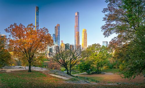 Central Park in New York in de herfst van Remco Piet