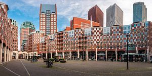Panorama van bekende gebouwen in Den Haag in Nederland, januari 2022 van Jolanda Aalbers