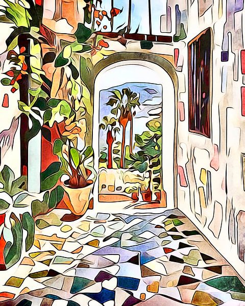 Inspiratie Griekenland, motief 1 van zam art