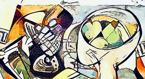 Table with fruit bowl